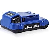 DSANKE 24V 3000mAh Lithium-ion Battery for Kobalt 24V Max KB624-03 KB524-03 KB424-03 KB224-03 KB124-03 0673802 1051230 Lithium Ion Cordless Tools Battery【NOT Fit Snow Joe &Sun Joe 24V Tools】