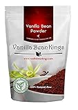 Vanilla Bean Powder - Naturral Raw Ground Vanilla Beans - Unsweetened, Non GMO, Gluten-Free, Freshly Ground Before Packaging for Keto Paleo - 4 oz
