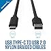 SABRENT [6-Pack 22AWG Premium 6ft USB-C to USB A 2.0 Sync and Charge Cables [Black] (CB-C6X6)