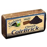 Sunleaves 100% Organic Classic Coco Coir Mulch-Soil Brick - Growing Media & Soil Alternative