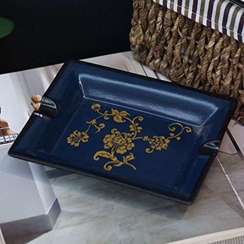 Creative rectangular ceramic ashtray air-conditioned room using home living room bedroom smoke extinguisher painted vintage gifts, F