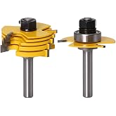 Meihejia 1/4 Inch Shank Slot Cutter Router Bit Set - 6 Size