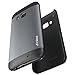 HTC One M9 Case, Vena [vFit] Metal Brushed Aluminum Durable Slim Fit Case Hard Cover for HTC One M9 (2015) - Space Gray & Black