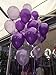 100 Pack Purple Silver Balloons,Dark Purple Ballons Mixed with Light Purple,12 inch Thicked Latex Ballons For Wedding Birthday Baby Shower Mermaid Engagement Mardi Gras Party Decoration