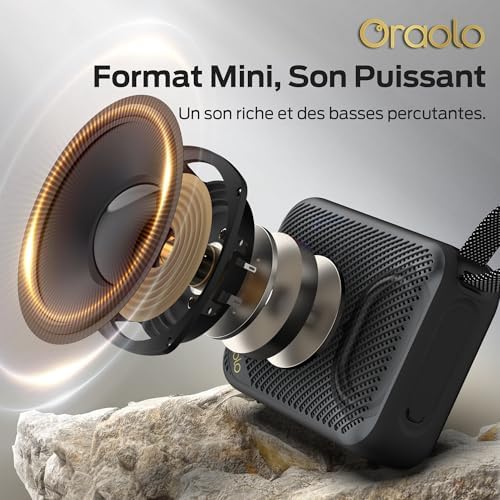 Enceinte Bluetooth Portable, Bluetooth Speaker 30H Autonomie