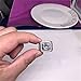 Meolin Stainless Steel Vintage Diamond Gemstone Domineering Ring,Size 10