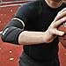 Mava Sports Elbow Compression Sleeve Support for Weightlifting, Pain Recovery, Tendonitis, Gym Workouts and Arthritis - Made with Strong Elastic Fabric Material for Men and Women (Black, Medium)..
