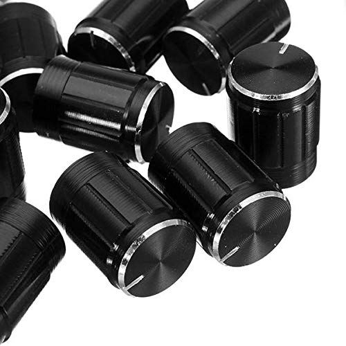 image for Unknown 10pcs 13x17mm Aluminum Alloy Potentiometer Knob Volume Control