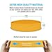 Suddora Sweatbands Set, Moisture Wicking 2 Wristbands and 1 Headband, Breathable Terry Cloth Athletic Bands for Basketball, Tennis, Yoga, Gym, Sweat Bands for Costumes and Cosplay, Yellow
