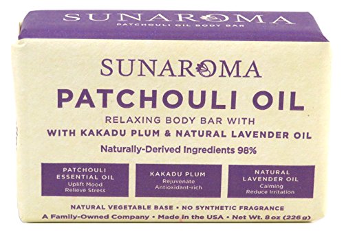 Sunaroma Patchouli Oil Relaxing Body Bar, 8 oz