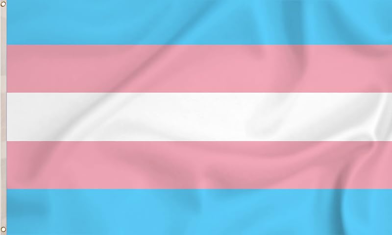 Storm&Lighthouse Transgender Pride Flag 5ft x 3ft with Eyelets