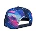 TOPTIE Unisex Snapback Hat/Flat Bill Baseball Cap, with Space Galaxy Printed-Colorful