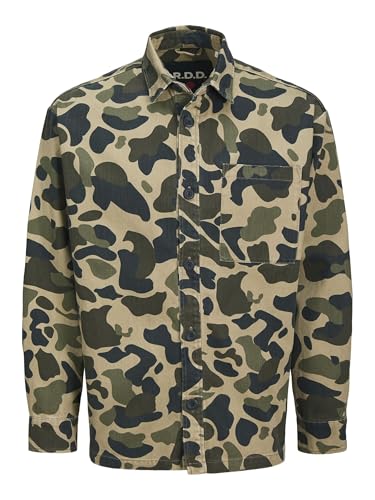 R.d.d. royal denim division Rddcolter Twill Camo Overshrit L/S, Salute, XL