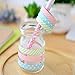SPHTOEO Decorative DIY Tape Washi Rainbow Candy Color Sticky Paper Masking Adhesive Tape Scrapbooking Phone DIY Decoration (5 Rolls)
