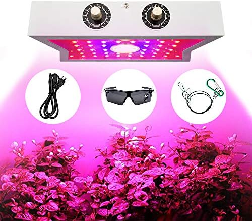 CYBORIS LED Plant Growing Lamp with Adjustable Veg and Bloom Switch Full Spectrum Growing Lamps Double Chips for Professional Greenhouse Hydroponic Indoor Plants (1200W)