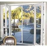 Roll up garage screen door