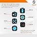 Fidget Cube by FidgyFidge | Anti-Stress Cube, Anxiety Toy, ADHD Fidget Toy for Better Focus and Stress Relief (Blue)