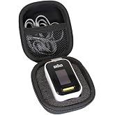 GUBEE Hard Travel Case Bag Compatible with Zacurate Elite Fingertip Pulse Oximeter Blood Oxygen Saturation Monitor