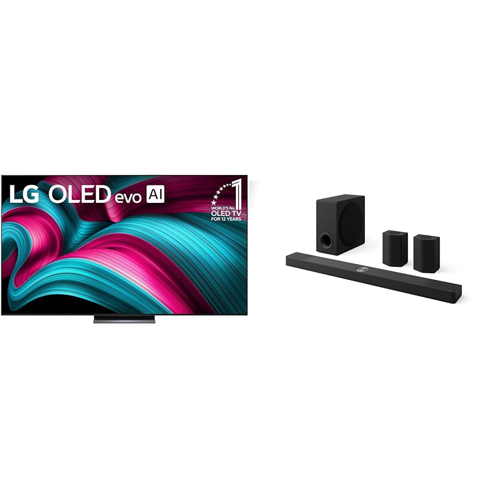 LG 83" 8K OLED evo TV, 9.1.5-Ch. S95TR Soundbar with Dolby Atmos, DTS:X, Wireless Speakers and Subwoofer Home Theater Bundle