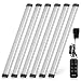 LED Under Cabinet Lighting with Remote Control - Albrillo Dimmable Under Counter Lights for Kitchen Shelf Cupboard, Closet Light Strip Natural White 4000K, 6 Pack