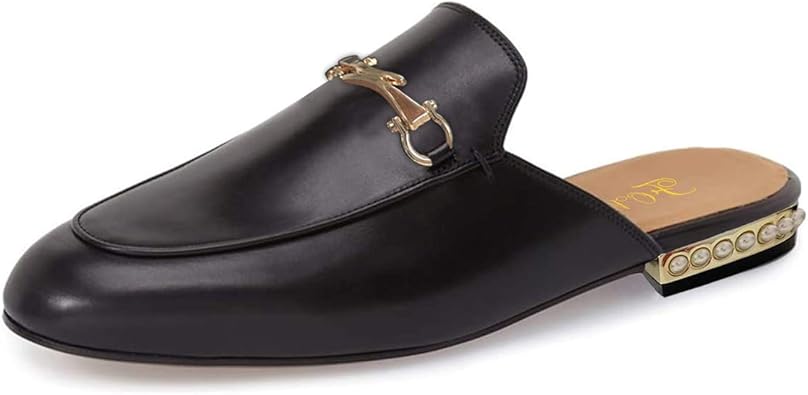 backless fur loafers