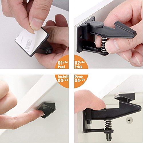 3 Cabinet+Locks+Child+Safety+Latches