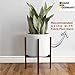 Modern Ceramic White Round Medium Flower Pot 10.5 inch | Las Vegas Model for Indoor Large Planter | Fits Perfectly in 11 inch Mid Century Plant Stands | Cylinder Plant Pots | Large Round Vase