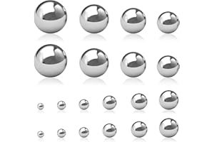 findTop 20 Pieces Coin Ring Making Forging Balls,findTop Stainless Steel Balls Assortment of 3/4 Inch, 5/8 Inch, 9/16 Inch, 1/2 Inch, 7/16 Inch, 3/8 Inch, 5/16 Inch, 1/4 Inch, 5/32 Inch and 3mm