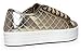 ZooShoo Quilted Lace Up Platform Sneaker - Round Toe Comfortable Flat Sporty Leather Casual Walking Shoe