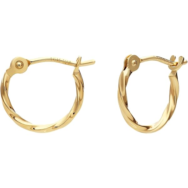 Hurley Burley Sterling Silver Creole Hoop Earrings 9ct Gold Oval