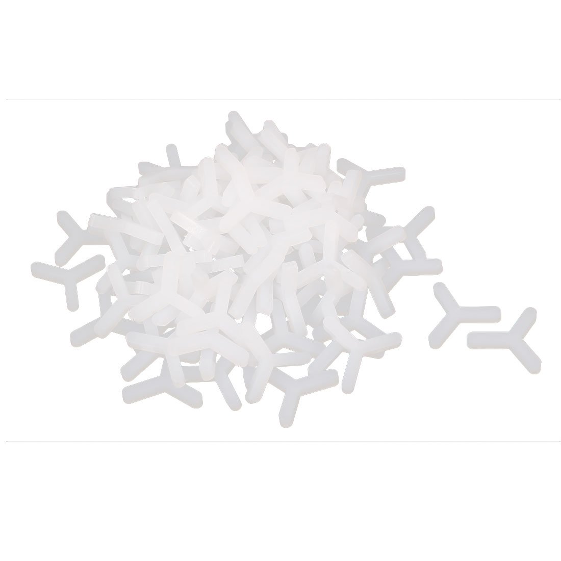 Sourcingmap Wall Floor Tile Plastic Y Type Spacers Tiling Tools 3mm White 100pcs