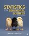 Statistics for the Behavioral Sciences