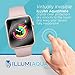 Apple Watch Screen Protector 38mm [6-Pack], (Series 3/2/1 Compatible) ILLUMI AquaShield Full Coverage Screen Protector for Apple Watch HD Anti-Bubble Film Military-Grade Self-Healing UV-Resistant