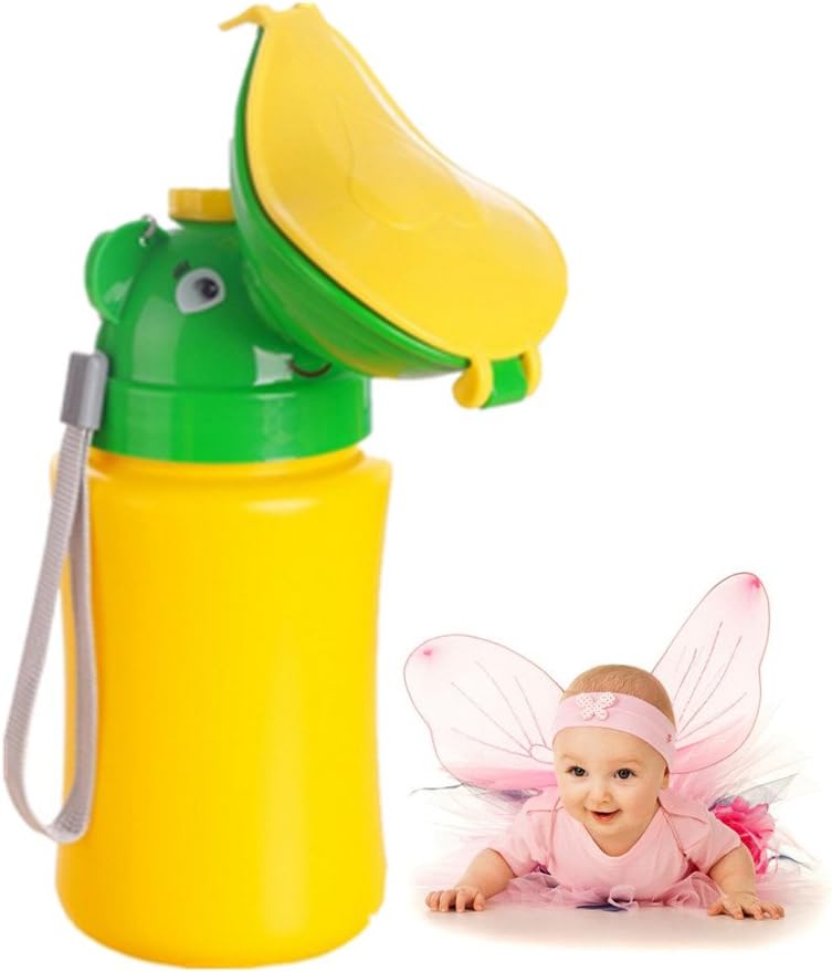 YUMSUM Portable Baby Children Pee Potty Urinal,Watertight Emergency Toilet for Camping Car Travel and Kid Potty Training (Girl)