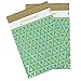 Inspired Mailers - Poly Mailers 10x13 - Triangles Deluxe (Aqua/Gold) (10x13, 100 Pack)