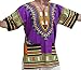 Raan Pah Muang RaanPahMuang Unisex African Bright Dashiki Cotton Shirt Variety Colors