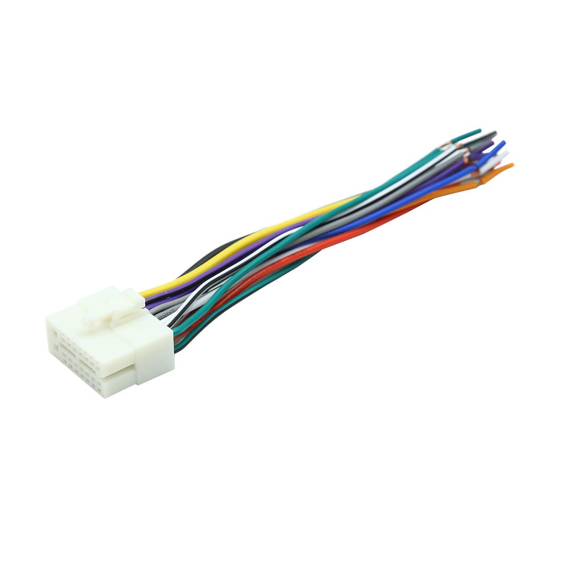 sourcing map DC 12V Universal Car Auto Male CD DVD Radio Wire Harness Adapter