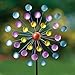 Bits and Pieces - Set of Two (2) Dots and Paddle Mini Wind Spinners - Decorative Kinetic Wind Mills - Unique Outdoor Lawn and Garden Décor, Lawn Ornaments