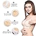 KAIYANG Strapless Sticky Bra Invisible Bra I Backless Straples Push up Bra Reusable Silicone Bra for Women with Drawstring, Suit for Wedding Party Dress(A B CD Cup) (D)