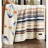 Pendleton Reversible Plush Throw - 50" x 70" (1, Savanna Stripe)