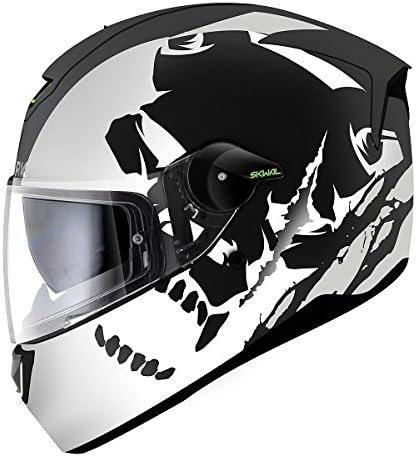 Shark Skwal Instinct Mat Helmet-Black-White-XL