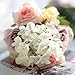 CQURE Artificial Fake Flowers Silk Artificial Roses 9 Heads Bridal Wedding Bouquet for Home Garden Party Wedding Decoration (Colorful)