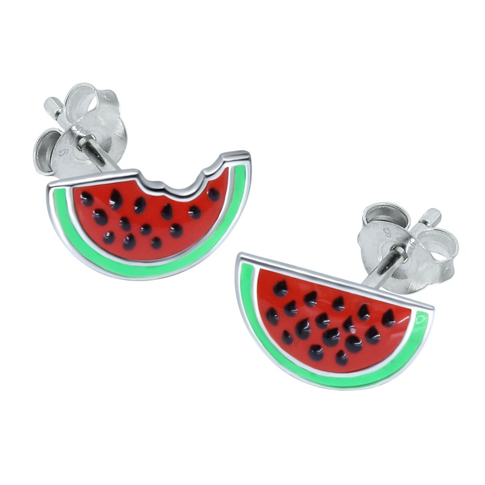 Katy Craig - Watermelon Earrings - Sterling Silver
