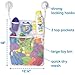 Lilly's Love Bath Toy Organizer Kit - Quick Dry Mesh Bathtub Toy Holder + Bath Letters and Numbers + Cute Frog Washing Poof + Crab Faucet Spout - 3 Soap Pockets + Toy Bin + Locking Hooks