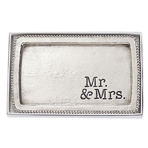 Mr. and Mrs. Silver Tray, 7 1/2" x 11 1/2".