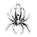 Housweety 50PCs Charm Pendants Spider Animal Silver Tone 18mmx14mm(6/8