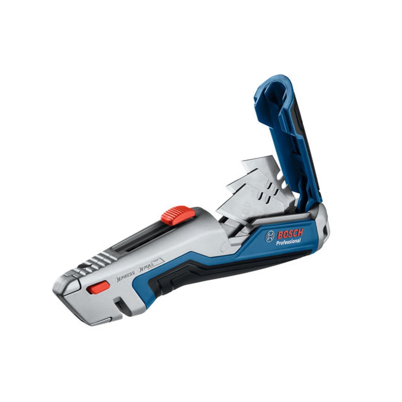 Bosch PRO Universal-Teppichmesser mit ausziehbarer Klinge und Klingenfach im Griff (inkl. 3x Trapezklingen) 3