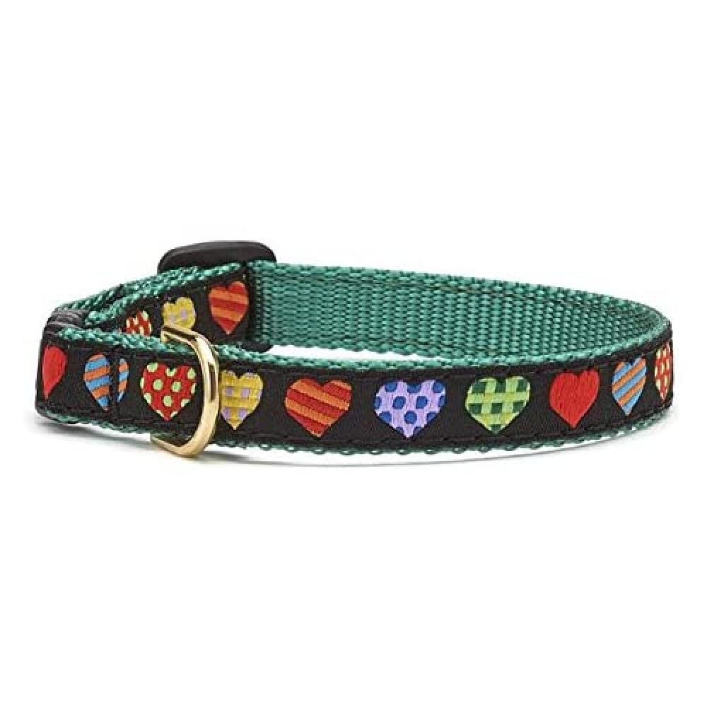 Up Country COH-Cat-C-10 Colorful Hearts Cat Collar 10 Inches 200 g