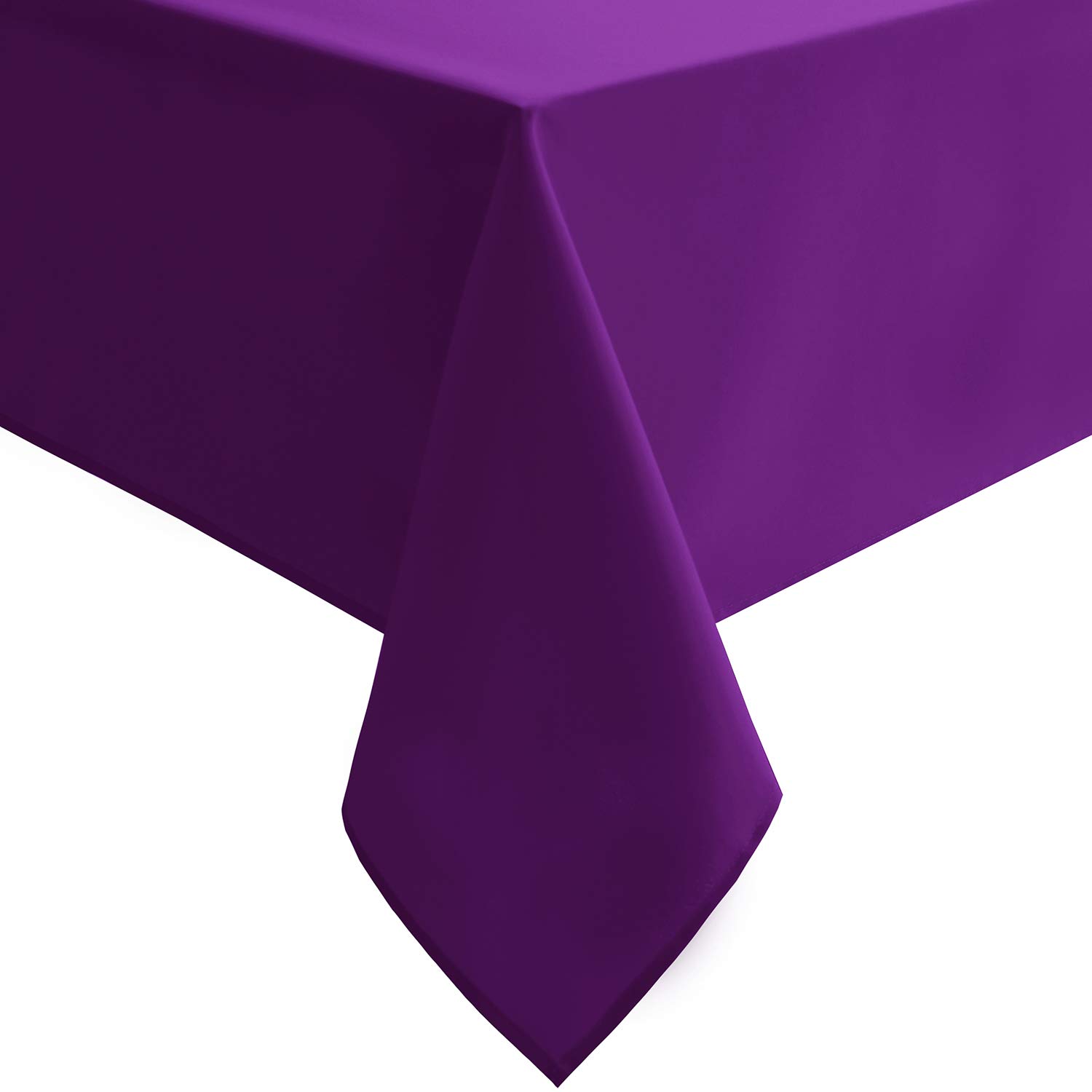 Hiasan Waterproof Tablecloth Rectangle - Washable Fabric Table Cloth for Dining Room Kitchen Birthday Party and Outdoor Use, Royal Purple, 54 x 120 Inch — image 1