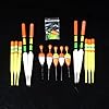 Flee-15PCS-Fishing-Float-Set-Buoy-Bobber-Mix-Size-Slip-Drift-Tube-Indicator-For-Fishing